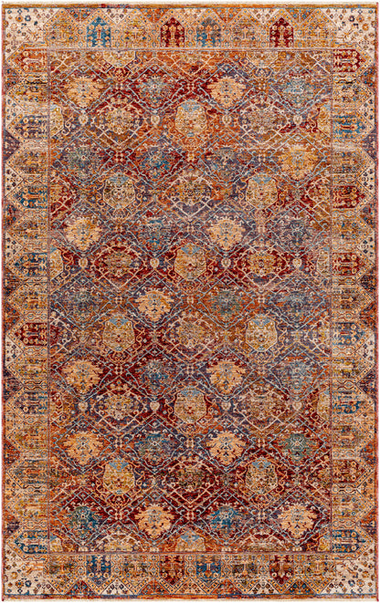 Surya Arya Rya-2303 Dark Red, Light Olive Area Rug