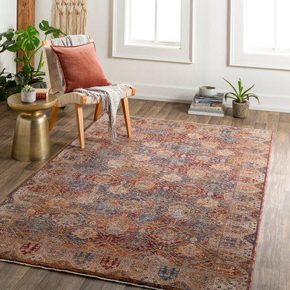 Surya Arya Rya-2303 Dark Red, Light Olive Area Rug