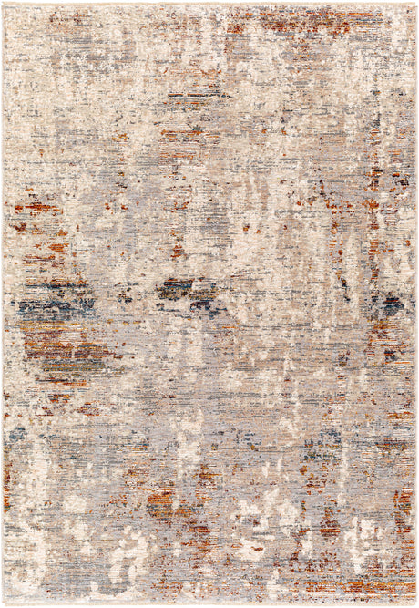 Surya Arya Rya-2304 Light Gray, White Rug.