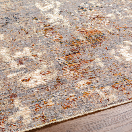Surya Arya Rya-2304 Light Gray, White Rug.