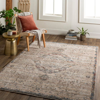 Surya Arya Rya-2308 Medium Gray, Charcoal Area Rug