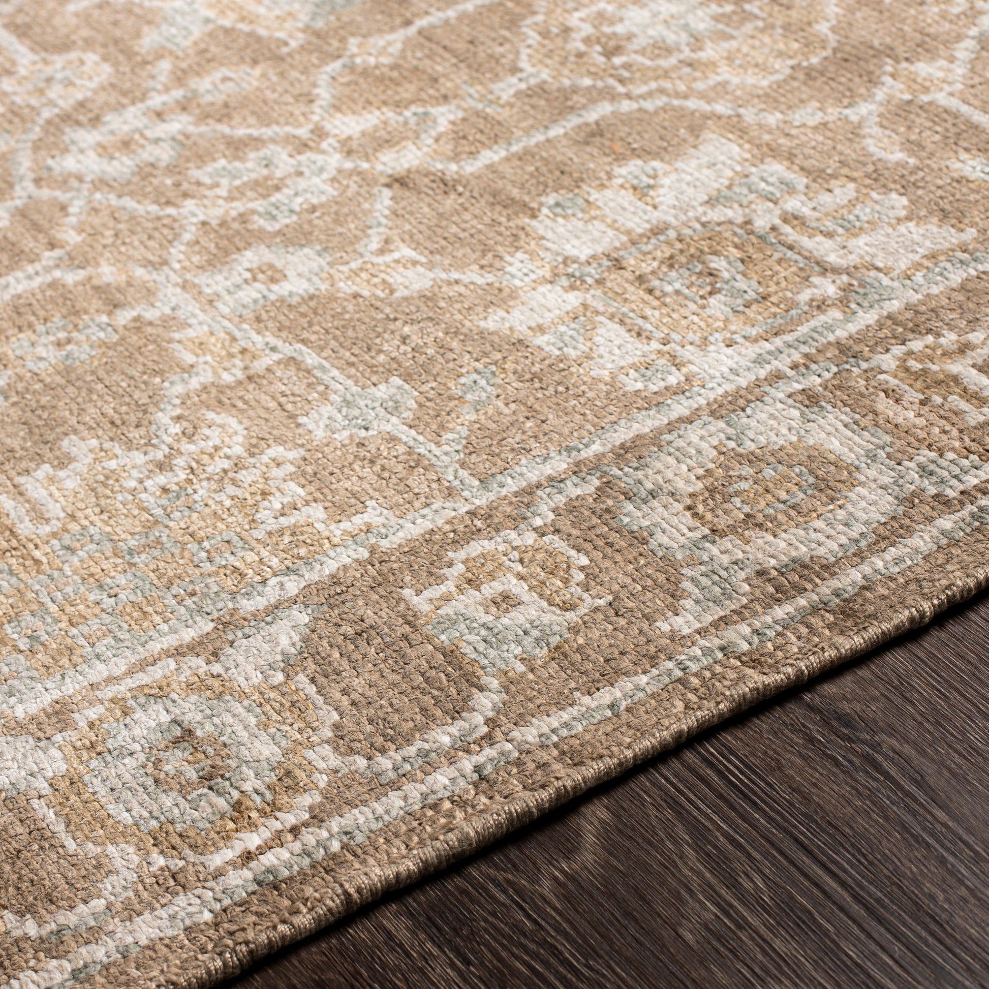 Surya Royal Ryl-2303 Khaki, Beige, Medium Gray, Light Gray Area Rug