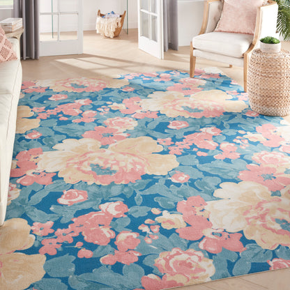 Nourison Sun N Shade Snd85 Blue Area Rug