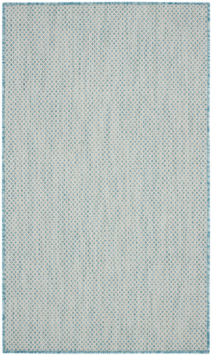 Nourison Courtyard Cou01 Ivory Aqua Area Rug