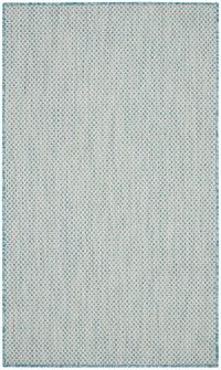 Nourison Courtyard Cou01 Ivory Aqua Area Rug