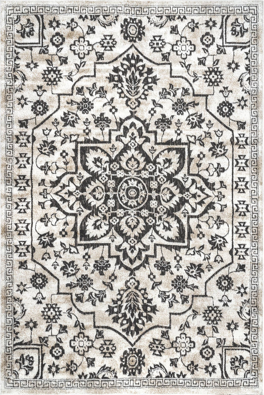 Nuloom Cassy Floral Nca2967A Gray Area Rug
