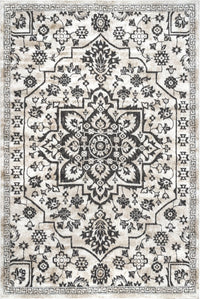 Nuloom Cassy Floral Nca2967A Gray Area Rug