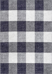 Nuloom Aisha Buffalo Plaid Nai1516B Navy Area Rug