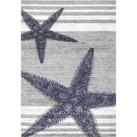 Nuloom Thomas Paul Starfish And Nth1560B Gray Area Rug