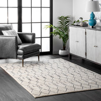 Nuloom Mila Moroccan Nmi1328A Off White Area Rug