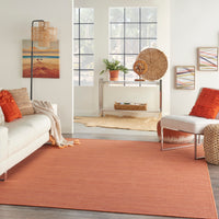 Nourison Positano Pos01 Terracotta Area Rug