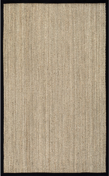 Nuloom Elijah Farmhouse Seagrass Nel1573B Black Area Rug