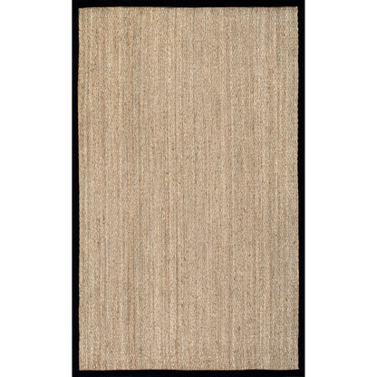 Nuloom Elijah Farmhouse Seagrass Nel1573B Black Area Rug