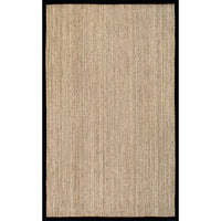 Nuloom Elijah Farmhouse Seagrass Nel1573B Black Area Rug