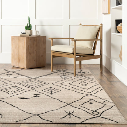 Nuloom Luciana Tribal Nlu1427A Beige Area Rug