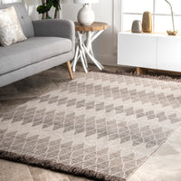 Nuloom Katelyn Ombre Trellis Nka2786A Brown Area Rug