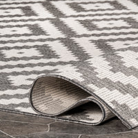 Nuloom Marybelle Tribal Trellis Nma2857C Gray Area Rug