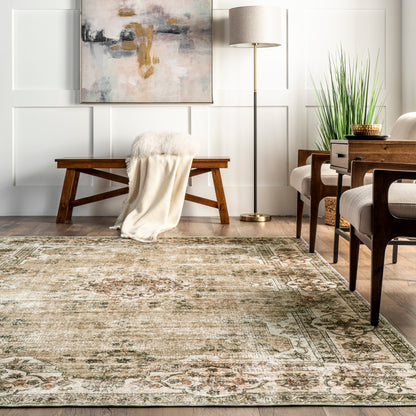 AreaRugs.com Wavaj Nwa1183A Beige Area Rug