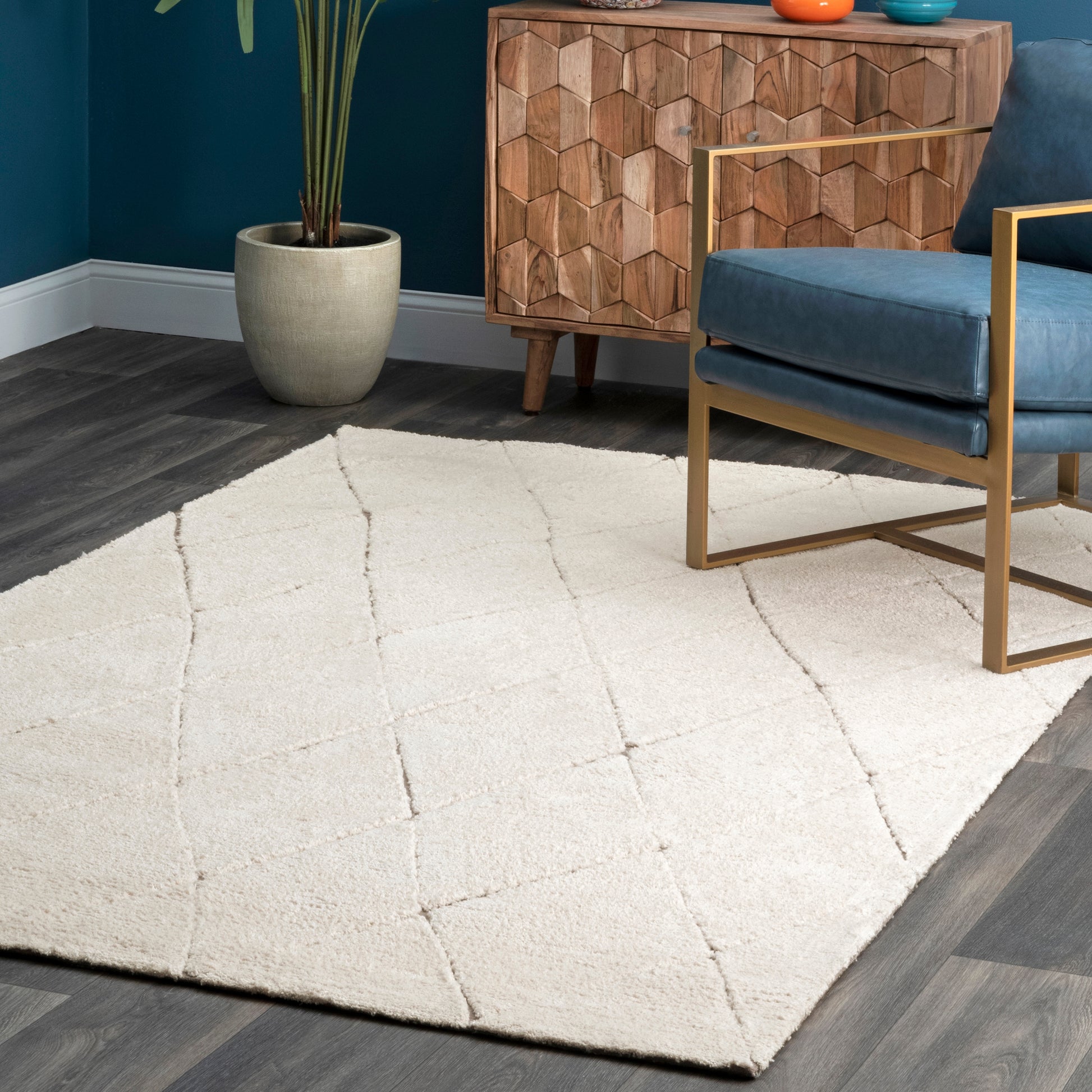 Nuloom Valentina Stucco Trellis Nva2058A Beige Area Rug