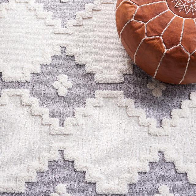 Safavieh Marrakesh Mrk532B Ivory/Grey Rug.