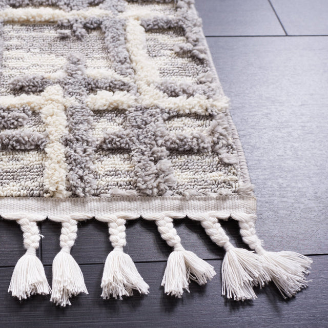 Safavieh Marrakesh Mrk544A Ivory/Dark Grey Rug.