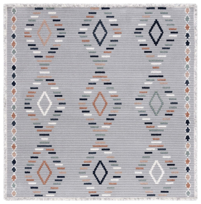 Safavieh Marrakesh Mrk602F Grey/Blue Rust Rug.
