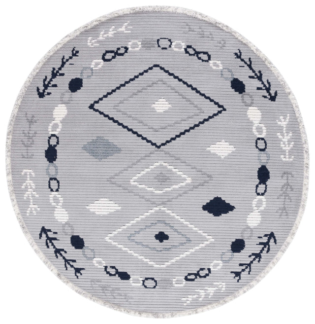 Safavieh Marrakesh Mrk604P Grey/Navy Rug.