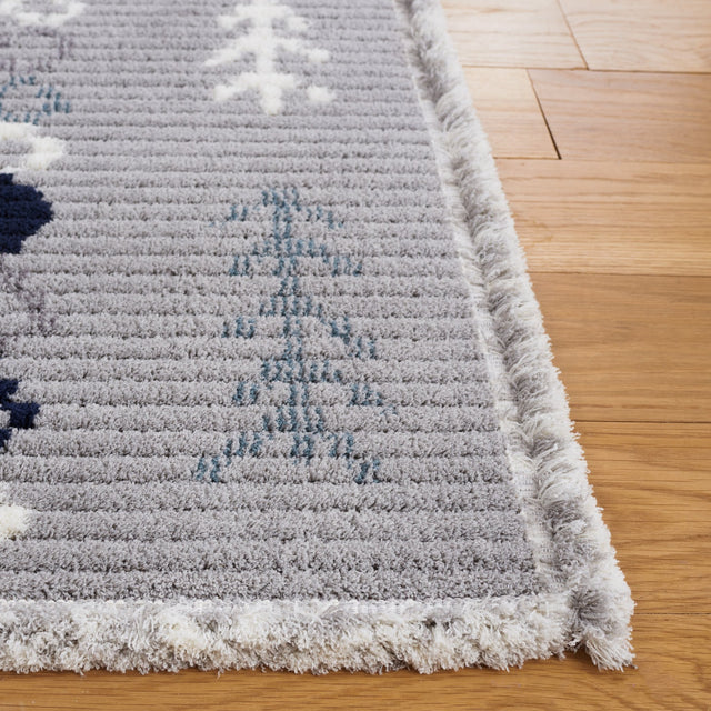 Safavieh Marrakesh Mrk604P Grey/Navy Rug.