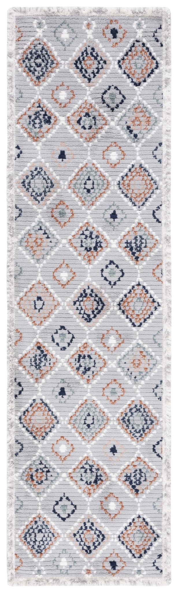 Safavieh Marrakesh Mrk608G Grey/Blue Rust Rug.