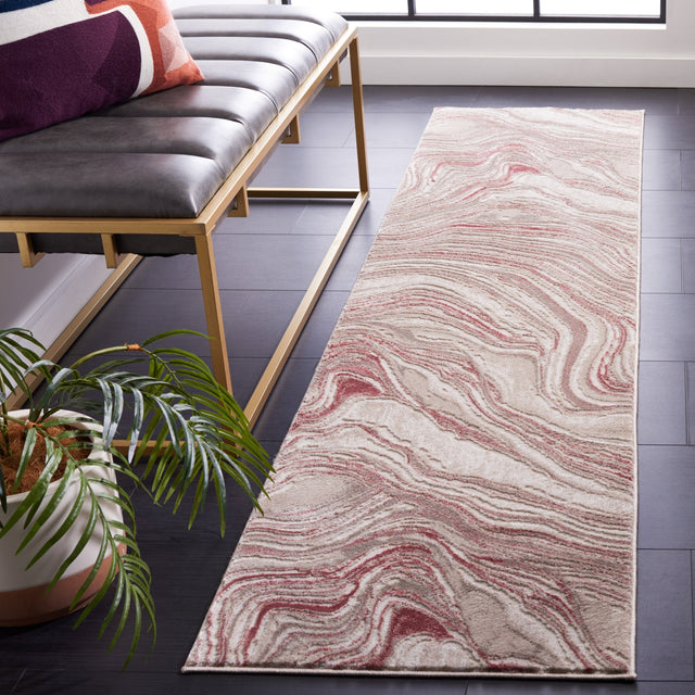 Safavieh Meadow Mdw564U Pink/Beige Rug.