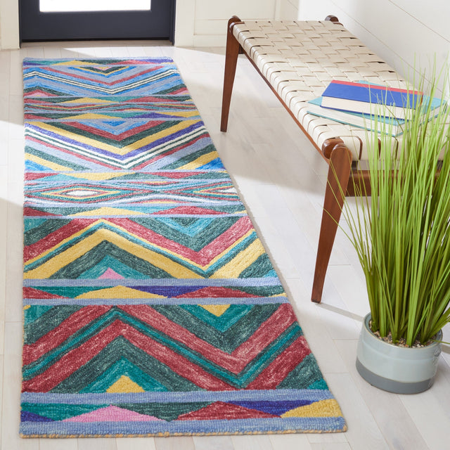 Safavieh Metro Met251Q Red/Blue Rug.