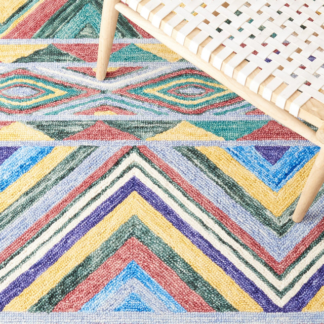Safavieh Metro Met251Q Red/Blue Rug.