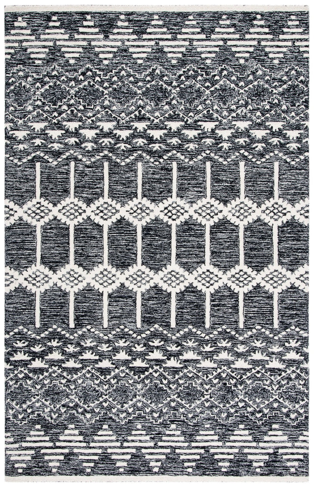Safavieh Metro Met253Z Black/Ivory Rug.