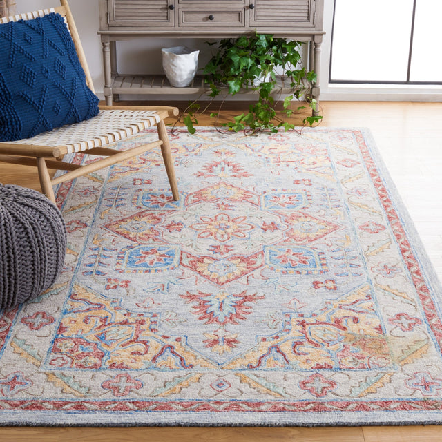 Safavieh Metro Met352P Grey/Rust Rug.
