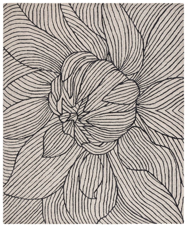 Safavieh Metro Met451Z Black/Ivory Rug.