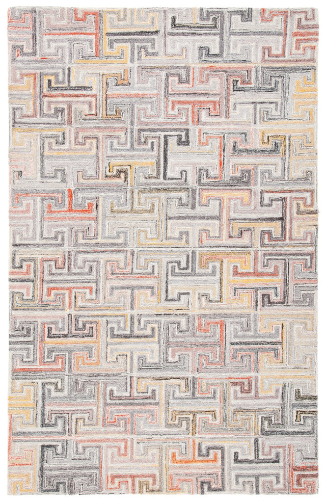 Safavieh Metro Met551F Grey/Rust Rug.