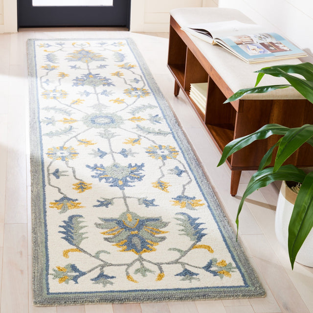Safavieh Metro Met707L Ivory/Blue Rug.