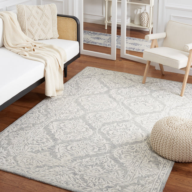 Safavieh Metro Met865H Dark Grey/Ivory Rug.