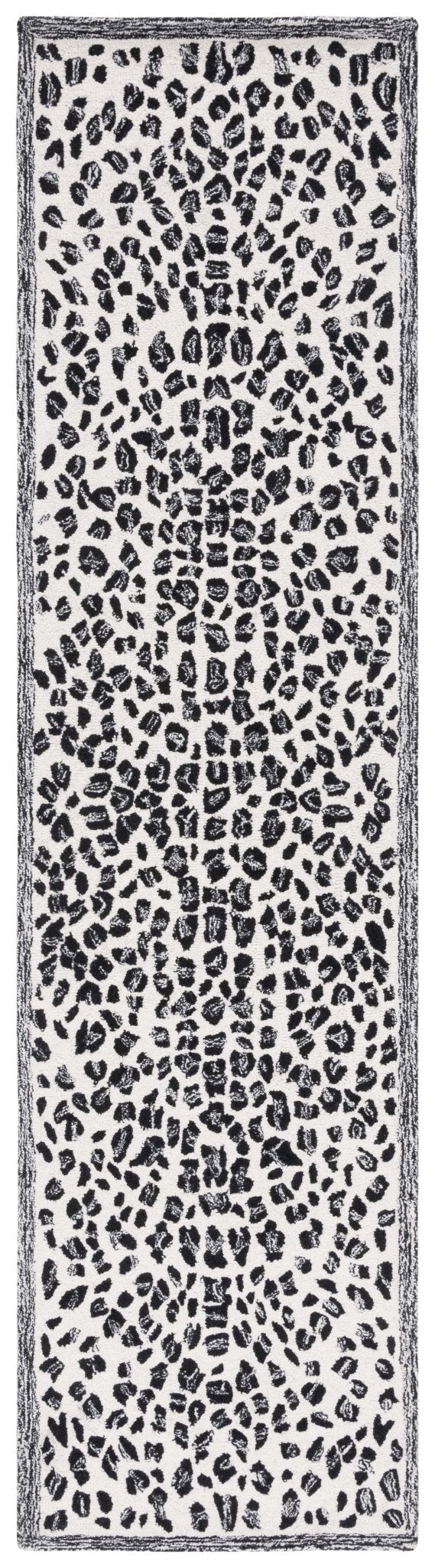 Safavieh Metro Met868Z Black/Ivory Rug.