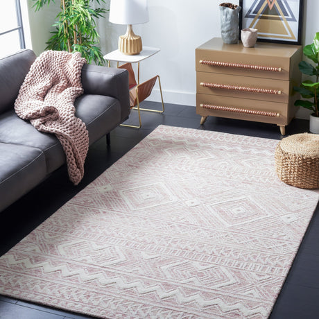 Safavieh Metro Met906U Dark Pink/Ivory Rug.