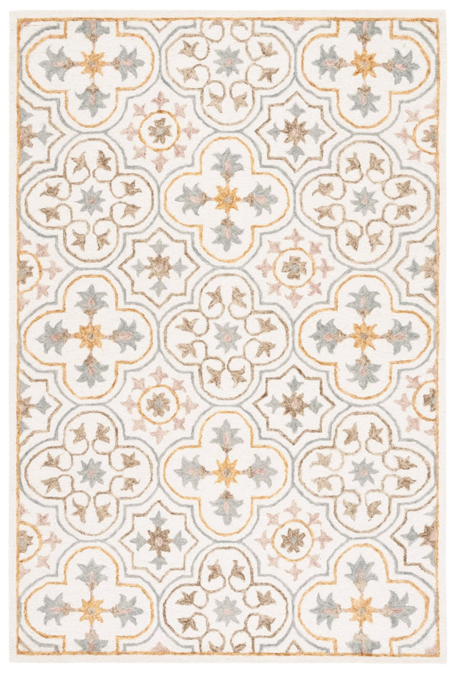 Safavieh Micro Loop Mlp381A Ivory/Grey Rug.