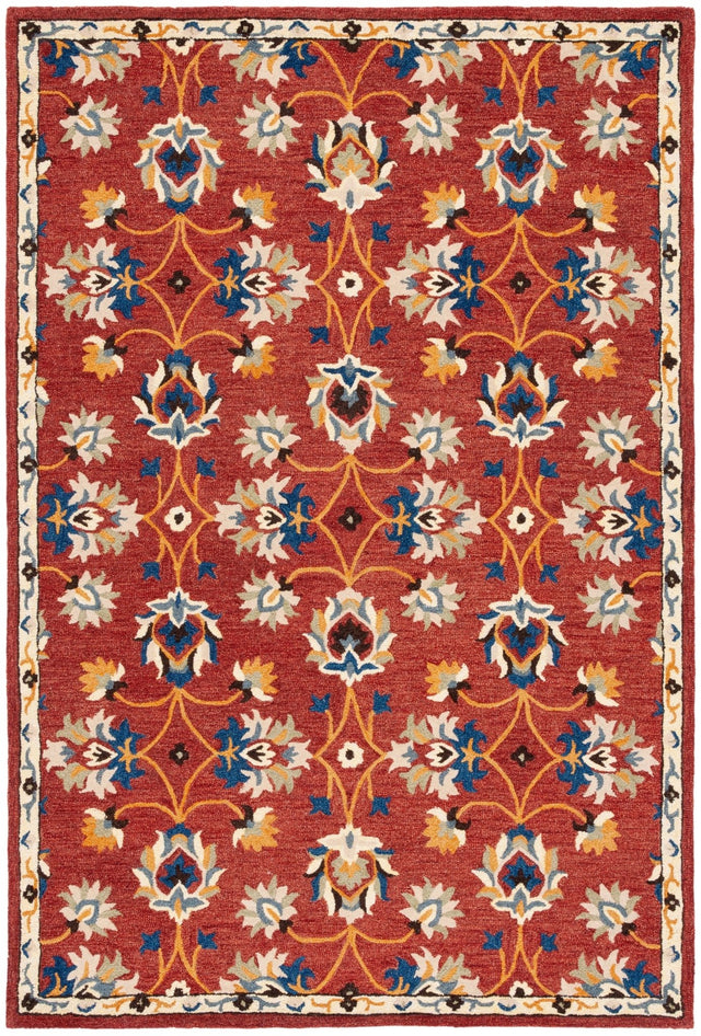 Safavieh Micro Loop Mlp383P Rust/Blue Rug.