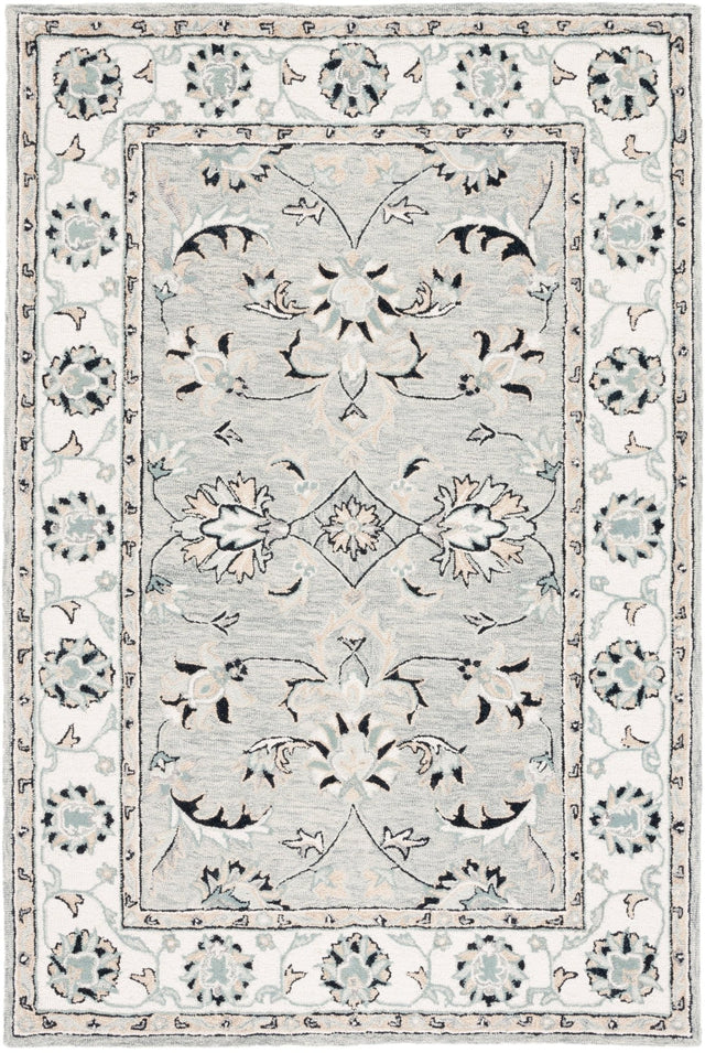 Safavieh Micro Loop Mlp384F Grey/Ivory Rug.