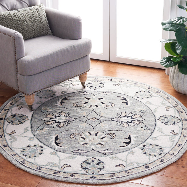 Safavieh Micro Loop Mlp384F Grey/Ivory Rug.
