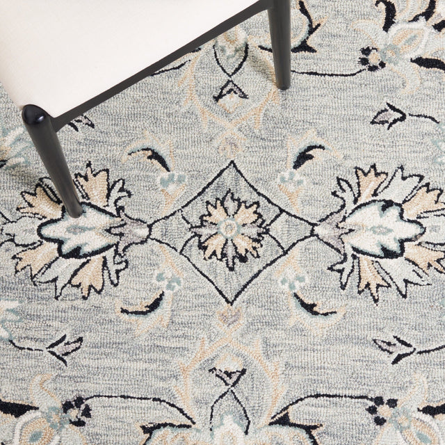 Safavieh Micro Loop Mlp384F Grey/Ivory Rug.
