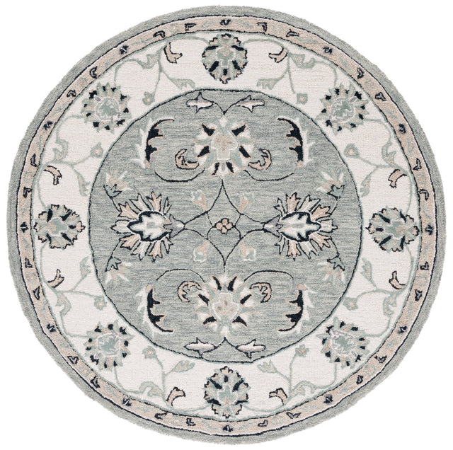 Safavieh Micro Loop Mlp384F Grey/Ivory Rug.