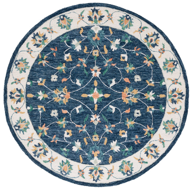 Safavieh Micro Loop Mlp385M Blue/Ivory Rug.