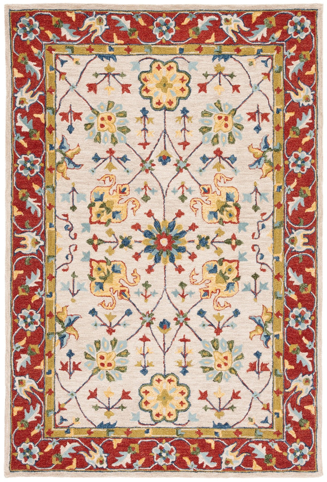 Safavieh Micro Loop Mlp386B Beige/Rust Rug.