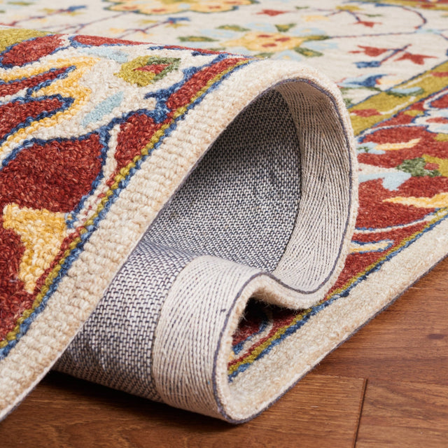 Safavieh Micro Loop Mlp386B Beige/Rust Rug.