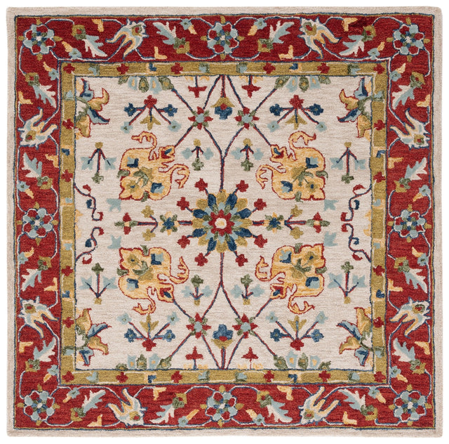 Safavieh Micro Loop Mlp386B Beige/Rust Rug.